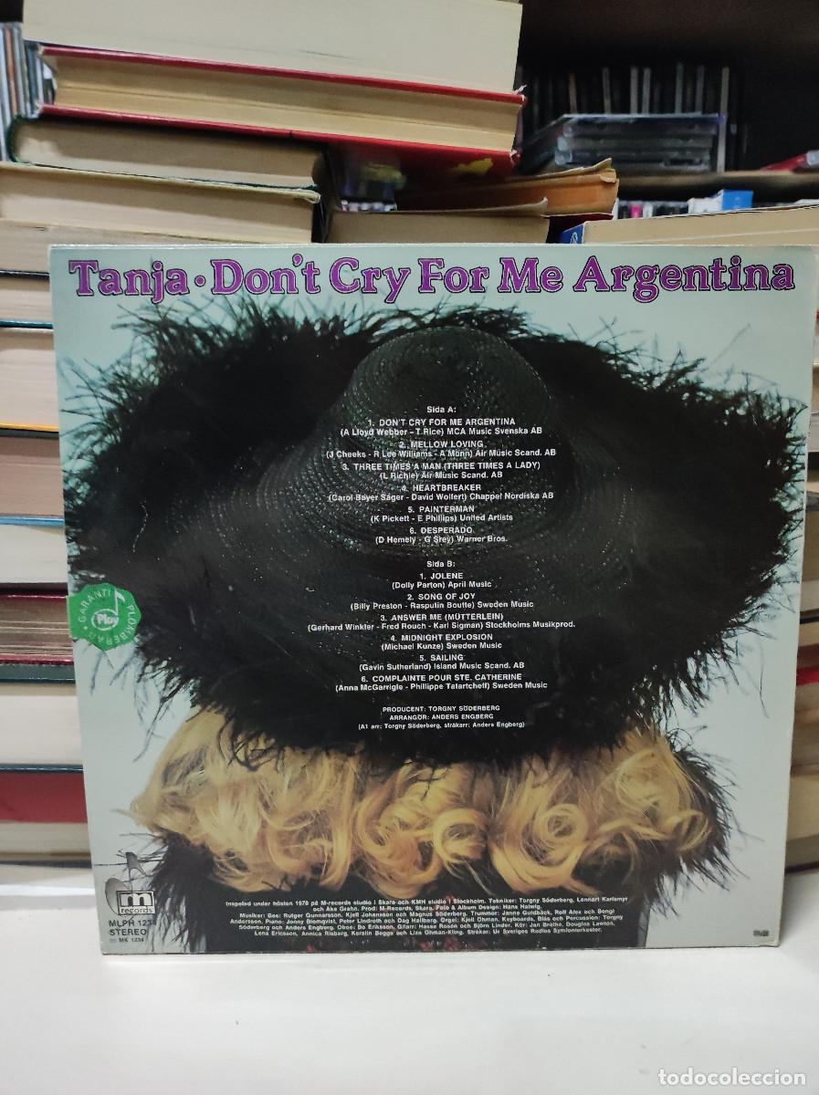 Discos de vinilo: Tanja &ndash; Dont Cry For Me Argentina - Foto 2