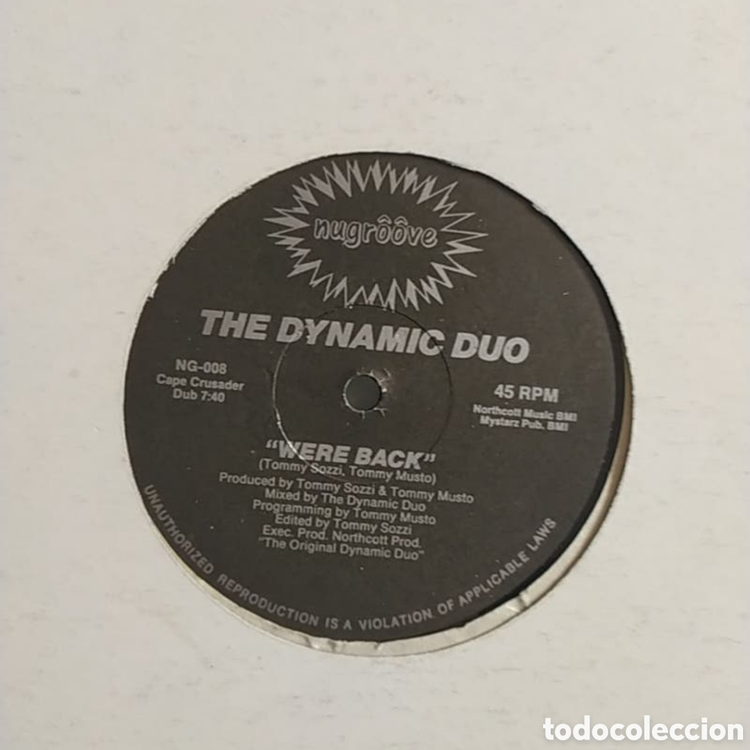 Discos de vinilo: Maxi single The Dynamic Duo. Were Back - Foto 1