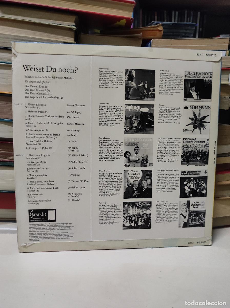 Discos de vinilo: Weisst Du Noch? (Beliebte Volkst&uuml;mliche Schweizer Melodien) - Foto 2