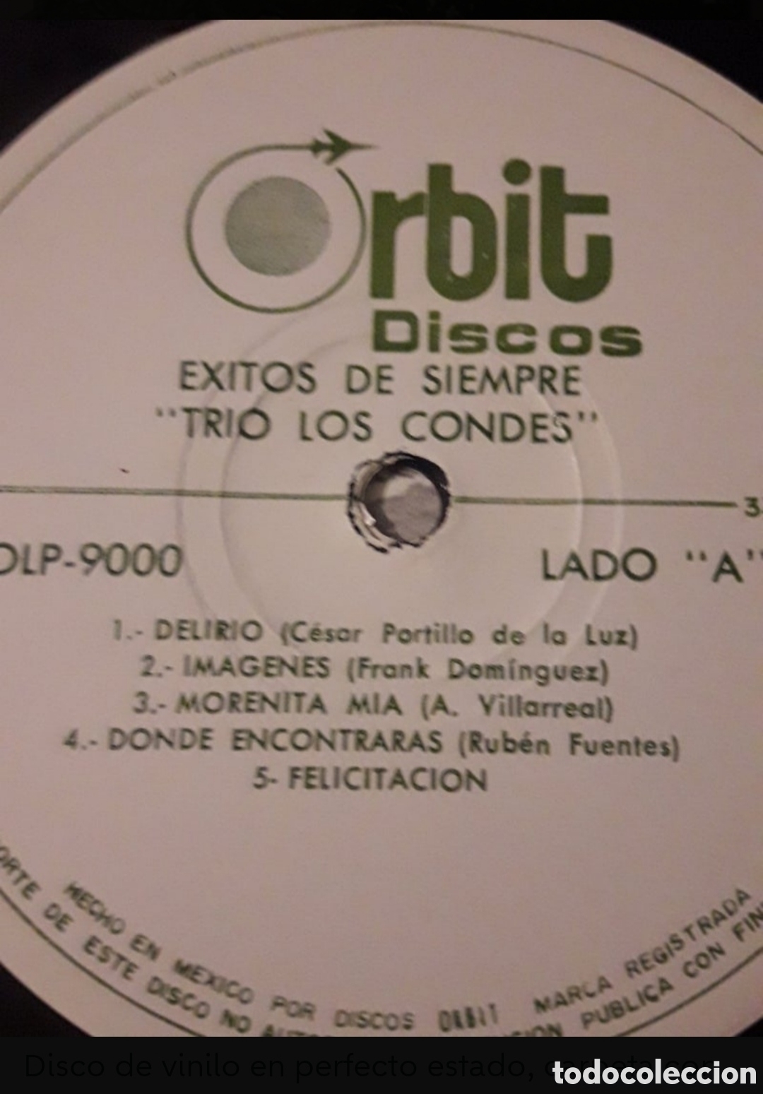 Discos de vinilo: Lp Trio Los Condes. &Eacute;xitos de siempre. Edici&oacute;n Mexico - Foto 4