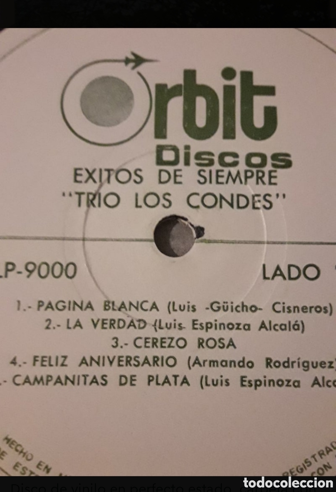 Discos de vinilo: Lp Trio Los Condes. &Eacute;xitos de siempre. Edici&oacute;n Mexico - Foto 5