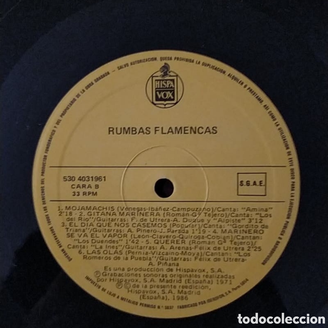 Discos de vinilo: Lp Rumbas Flamencas - Foto 4