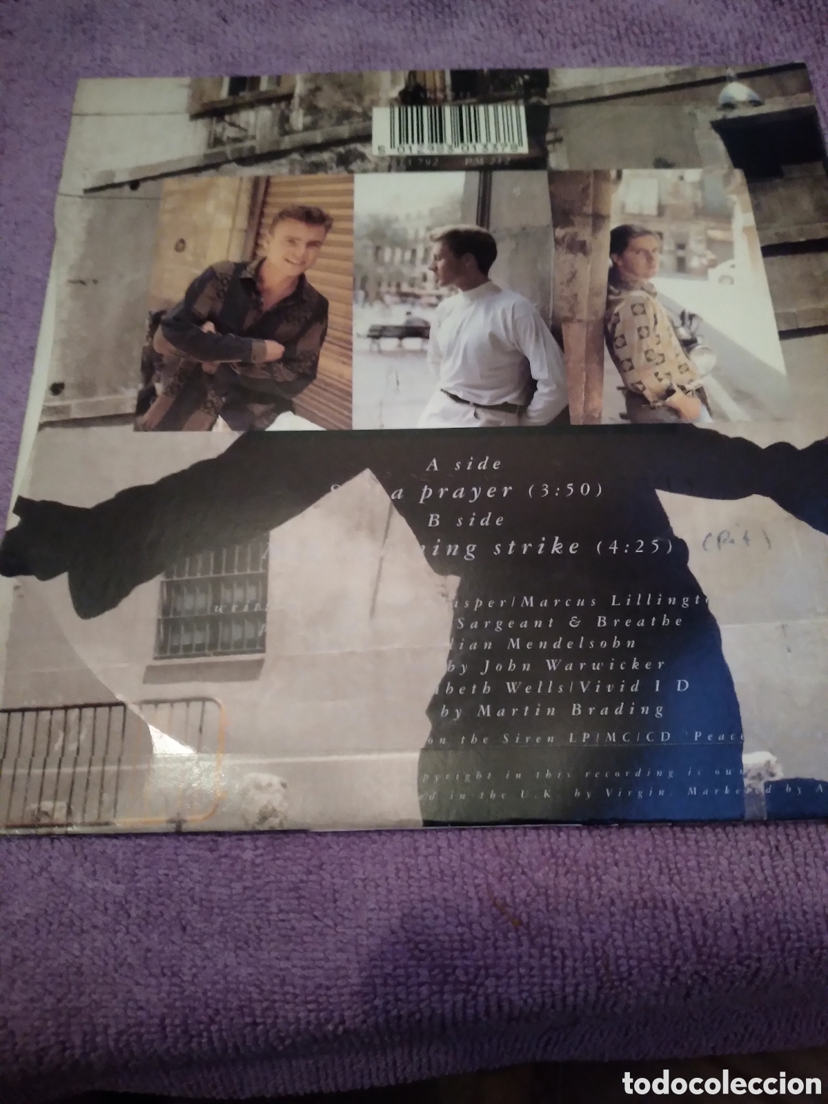 Discos de vinilo: BREATHE-SAY A PRAYER-SINGLE VINILO- - Foto 2