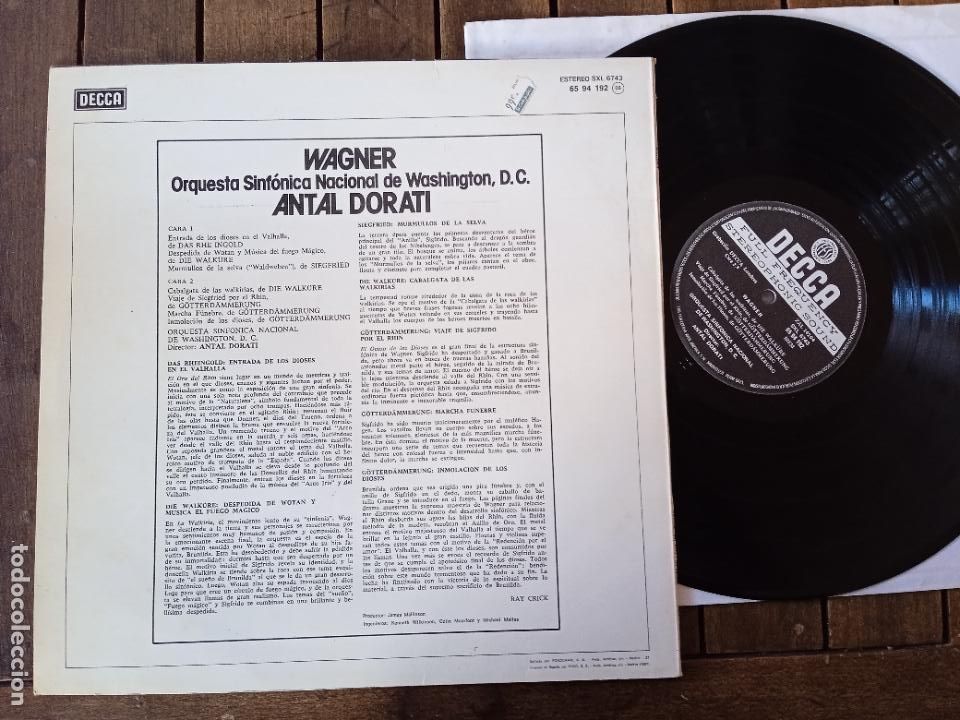 Discos de vinilo: WAGNER LP. ANTAL DORATI. DECCA - Foto 2