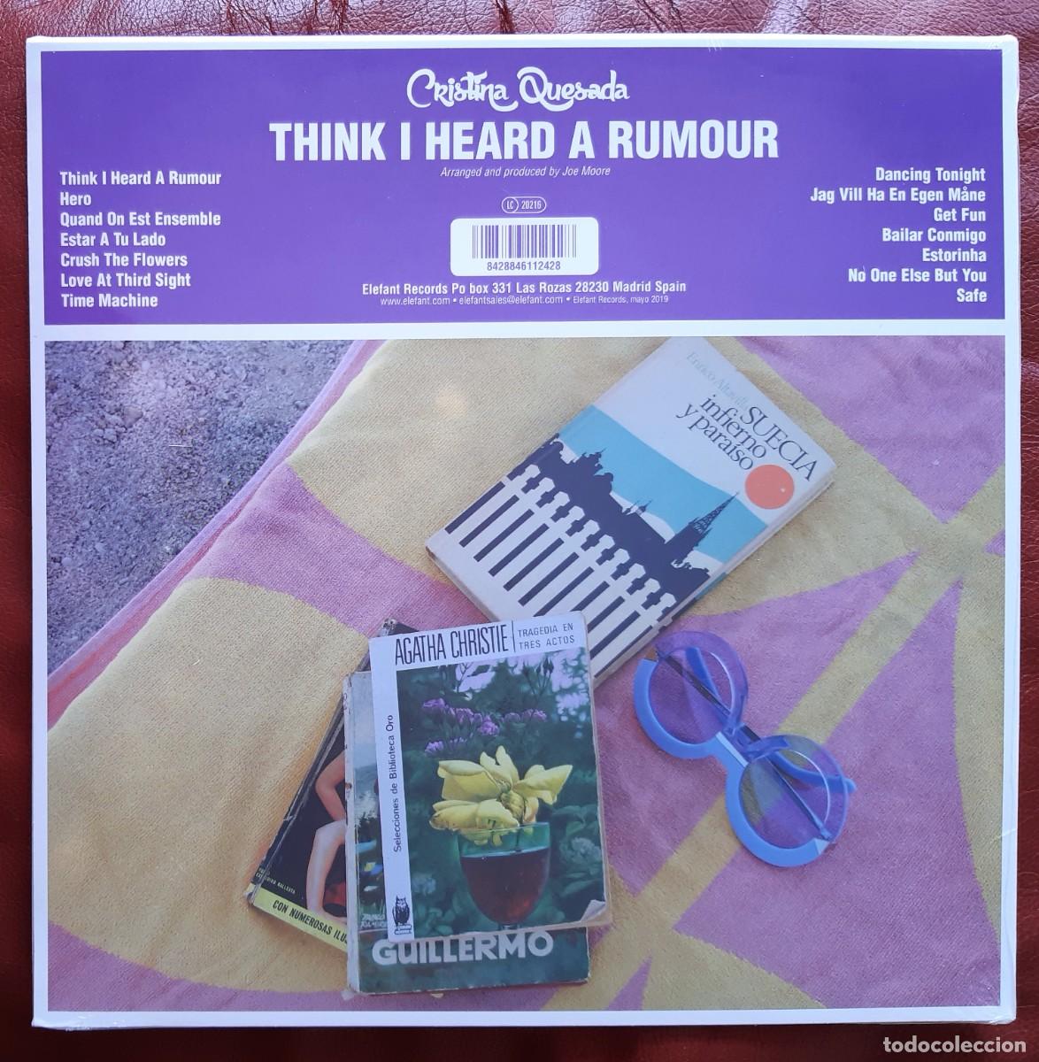 Discos de vinilo: CRISTINA QUESADA - THINK I HEARD A RUMOUR LP - Foto 2