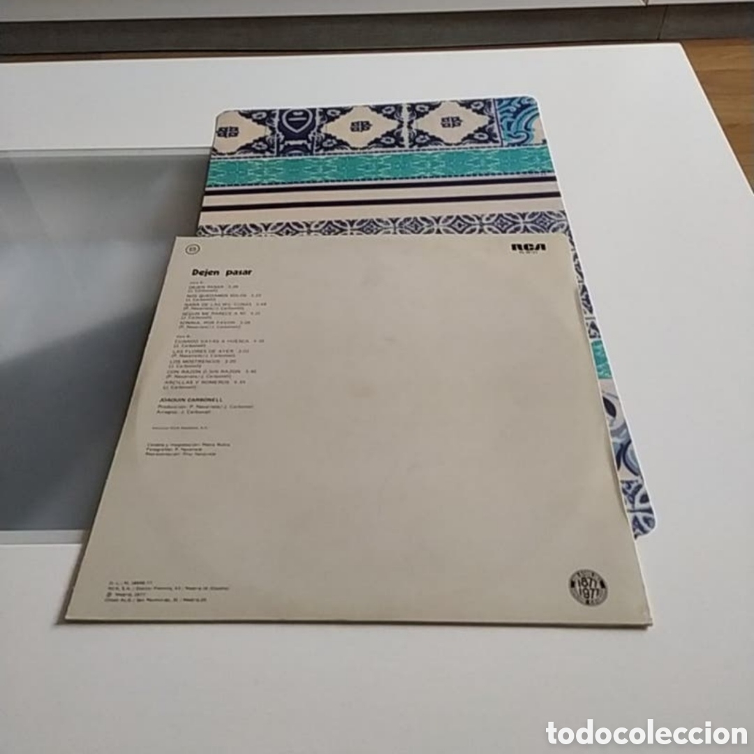 Discos de vinilo: Lp Joaqu&iacute;n Carbonell. Dejen pasar - Foto 2
