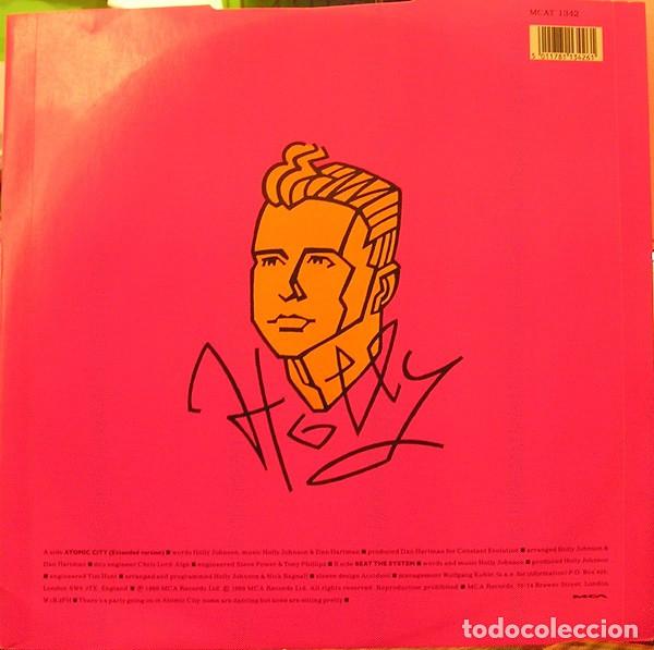 Discos de vinilo: Holly Johnson &ndash; Atomic City 12 MAXI UK MCA - Foto 2