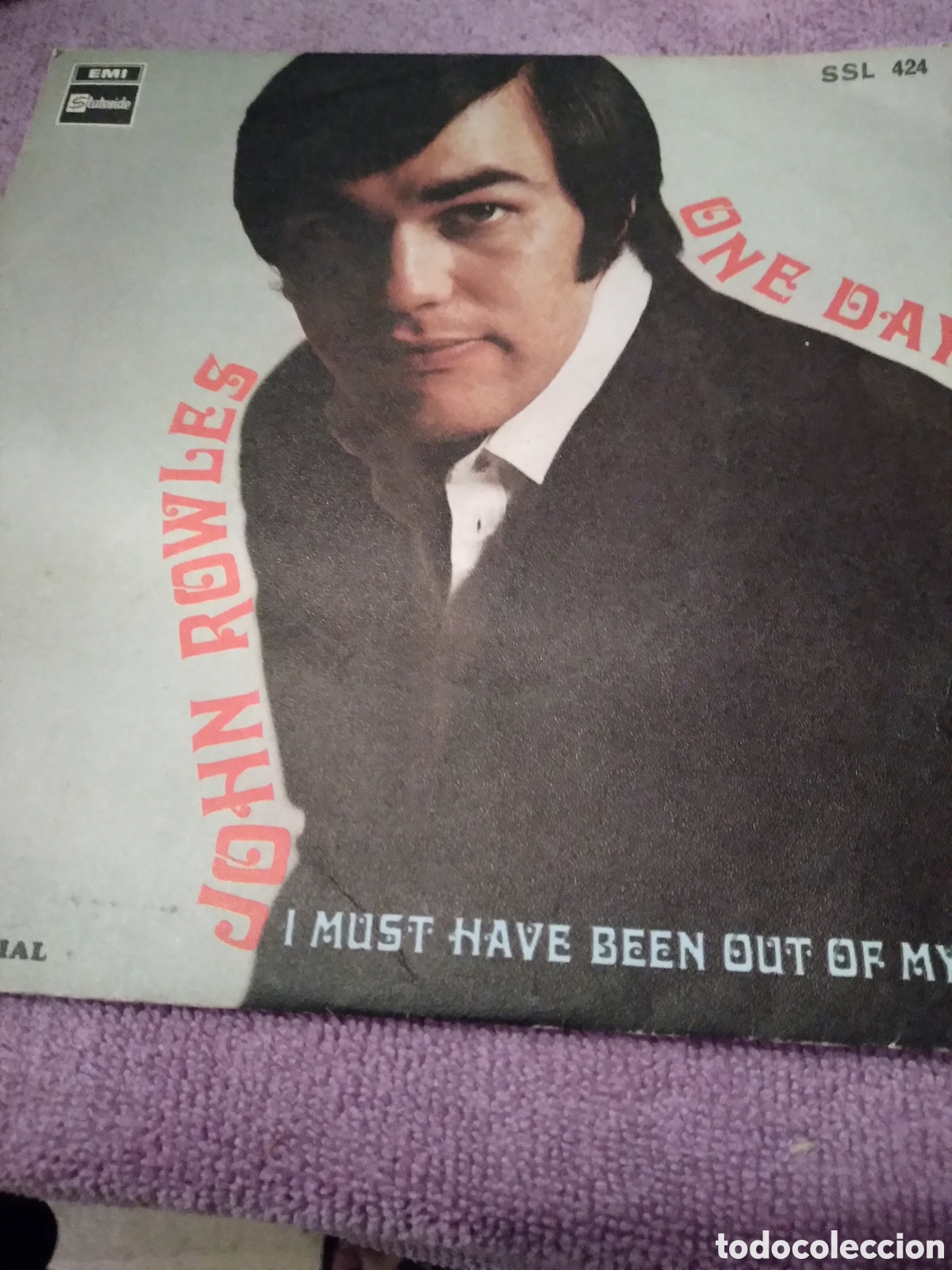 Discos de vinilo: JOHN ROWLES-ONE DAY-SINGLE VINILO- - Foto 1