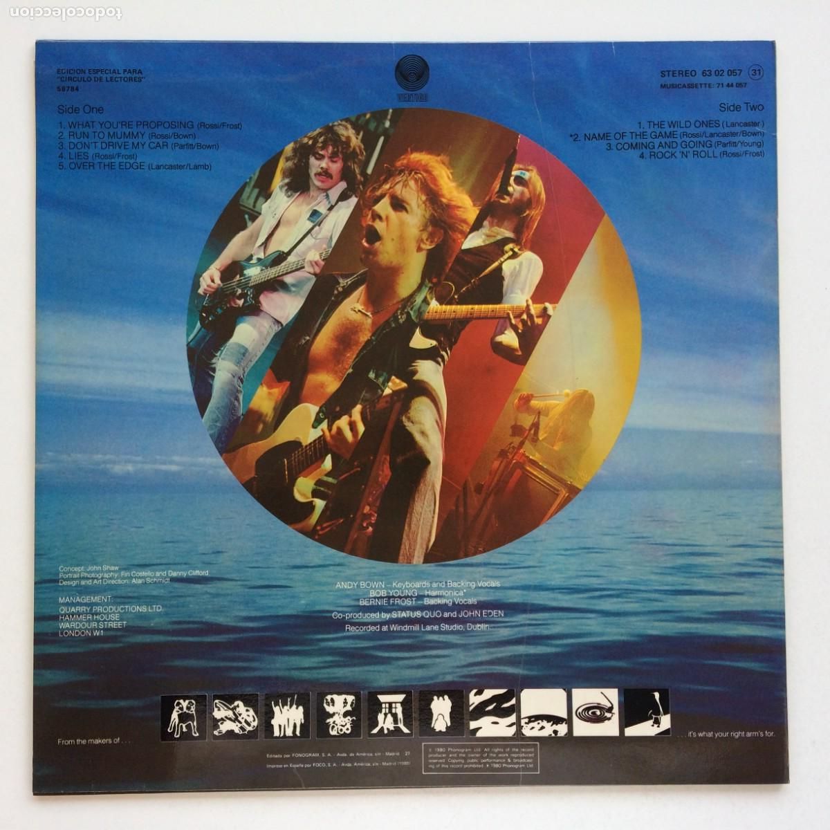 Discos de vinilo: Status Quo &lrm;&ndash; Just Supposin... , Spain 1981 Vertigo - Foto 2