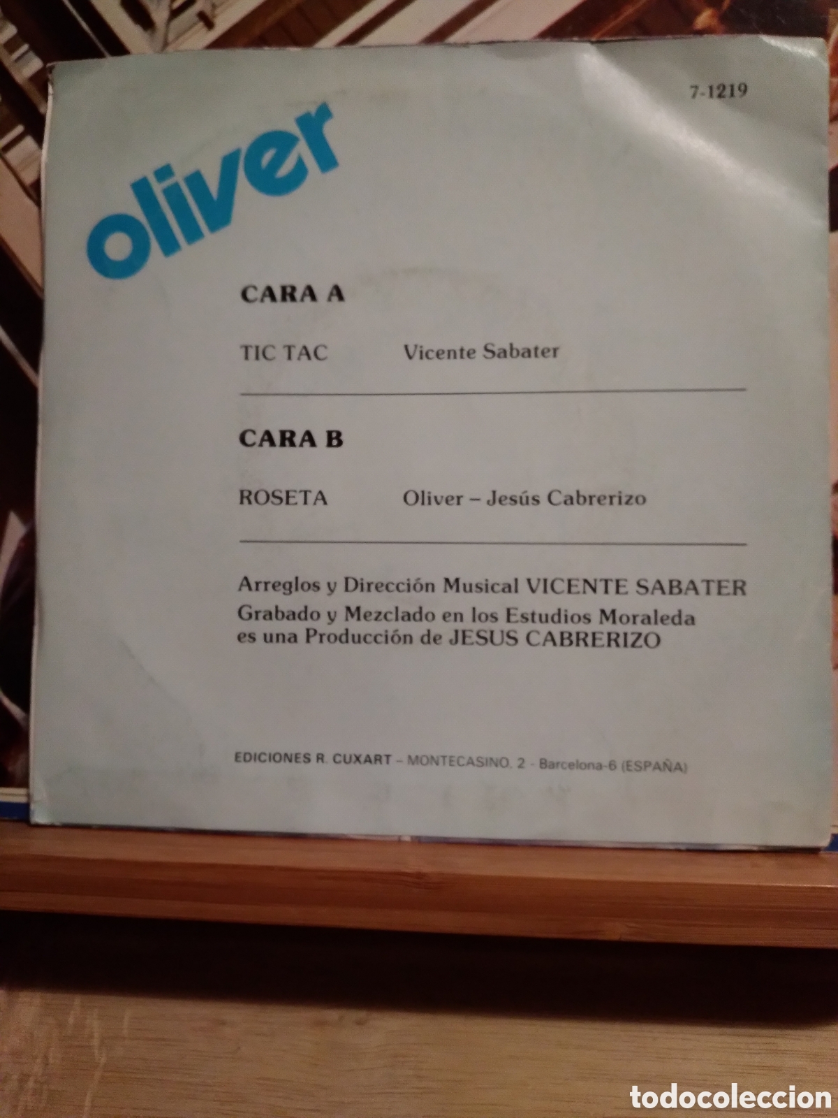 Discos de vinilo: OLIVER-TIC TAC/ROSETA-SINGLE VINILO- - Foto 2