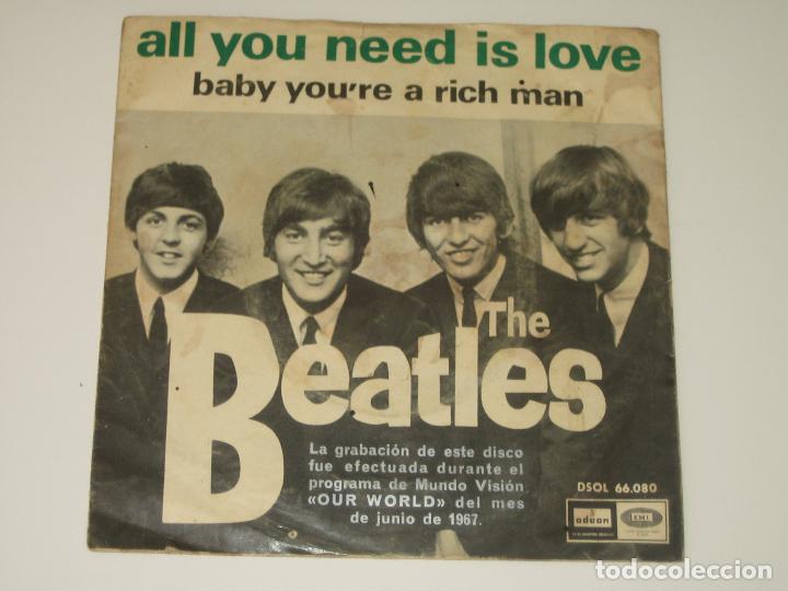 Discos de vinilo: BEATLES - SINGLE ED. ESPA&Ntilde;OLA - Foto 1