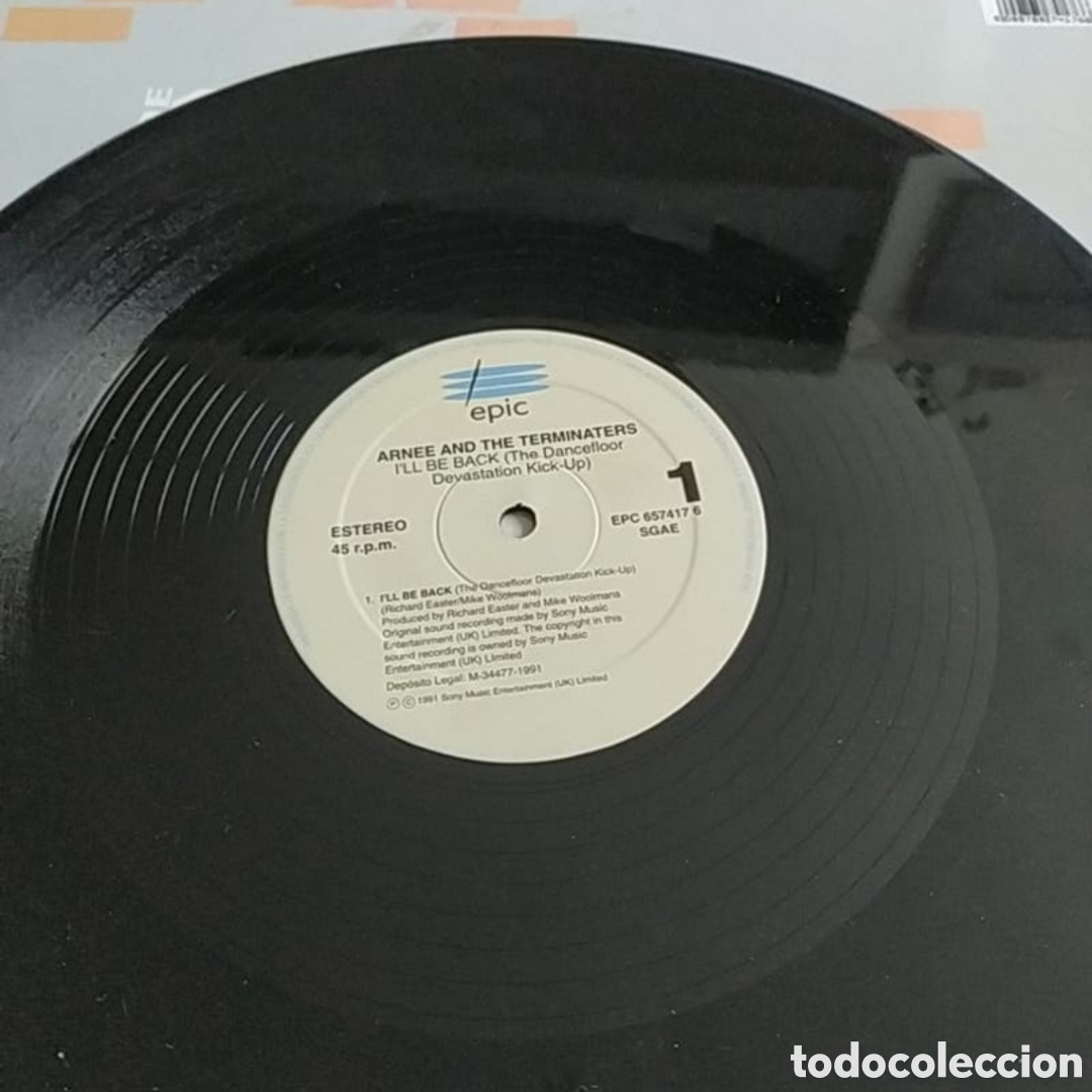 Discos de vinilo: Maxi single Arnee and The Terminaters. Ill be Back - Foto 3