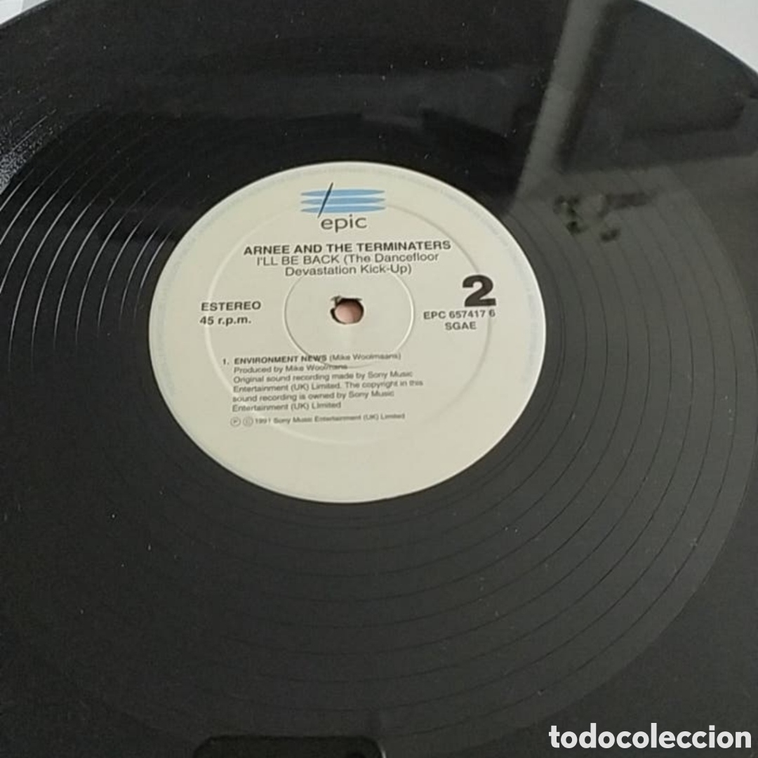 Discos de vinilo: Maxi single Arnee and The Terminaters. Ill be Back - Foto 4