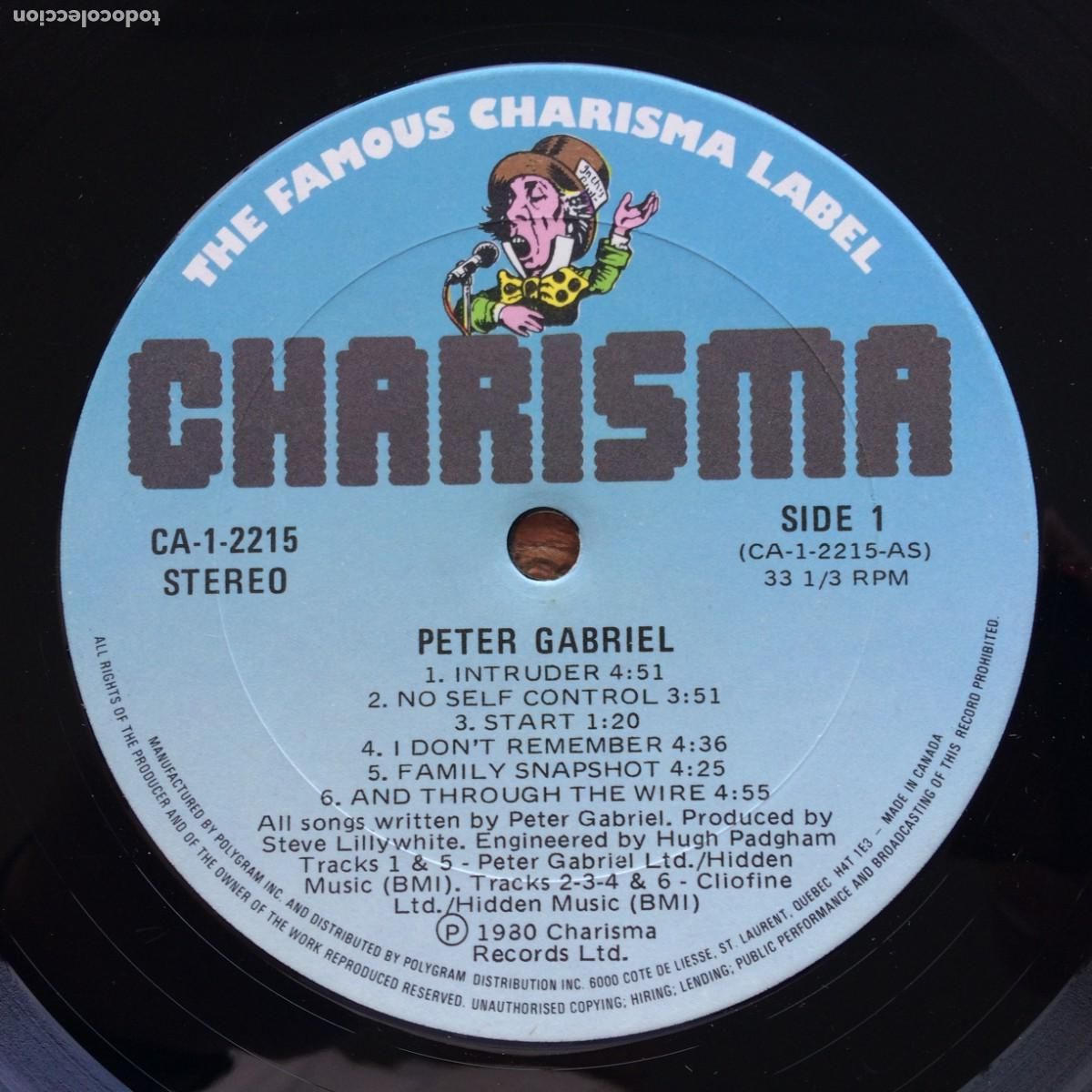 Discos de vinilo: Peter Gabriel &ndash; Peter Gabriel , Canada 1980 Charisma - Foto 5