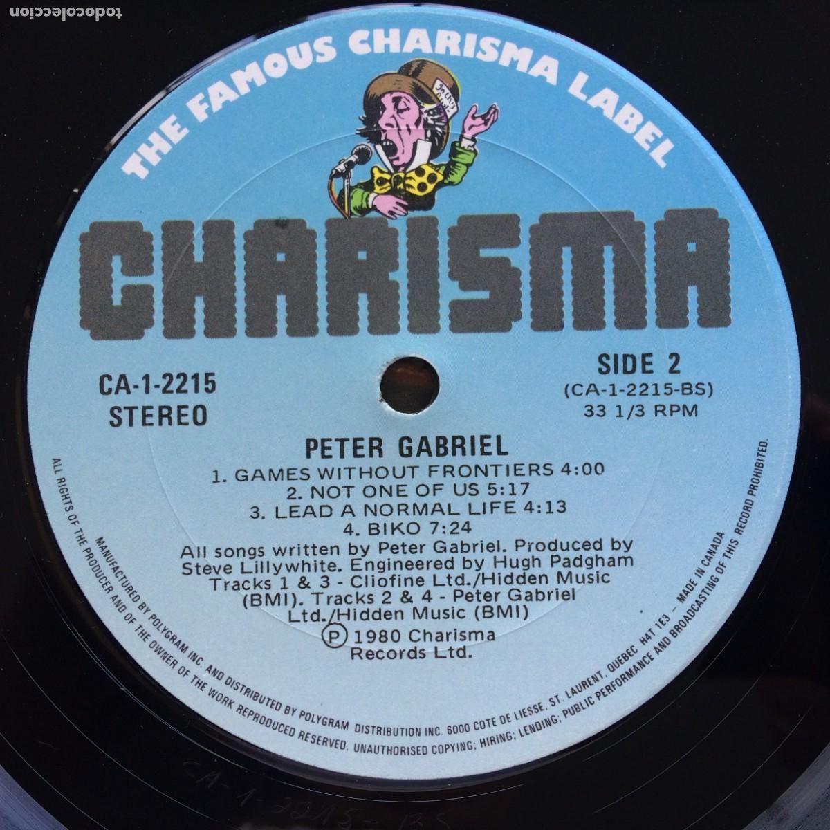 Discos de vinilo: Peter Gabriel &ndash; Peter Gabriel , Canada 1980 Charisma - Foto 6