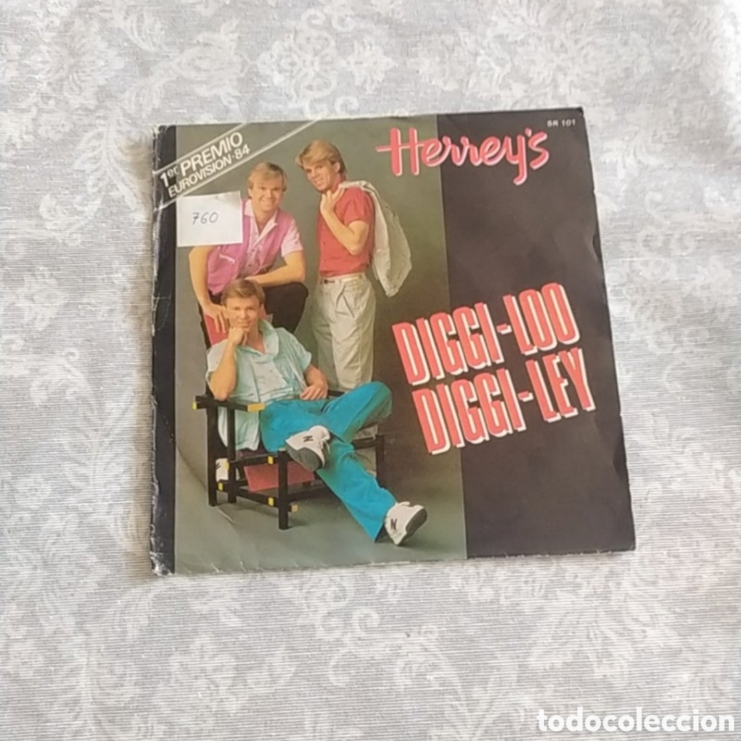 Discos de vinilo: Single Herreys. Diggi-loo Diggi-ley - Foto 1