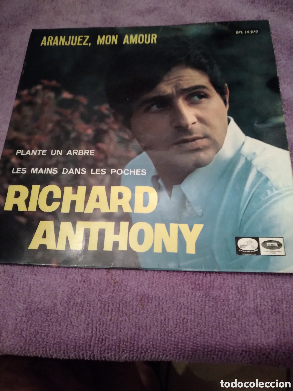 Discos de vinilo: RICHARD ANTHONY-ARANJIEZ/MON AMOUR-SINGLE VINILO- - Foto 1