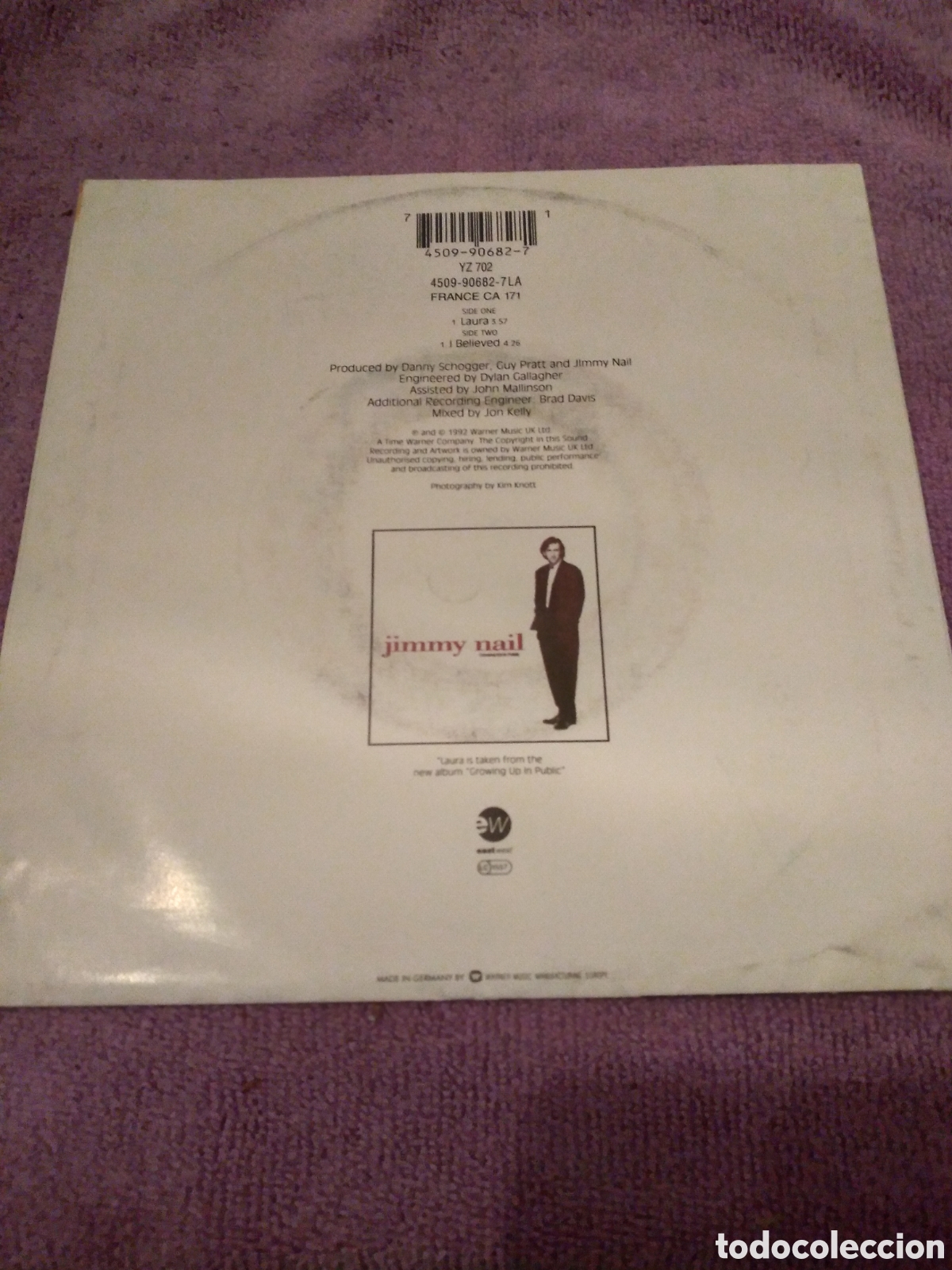 Discos de vinilo: JIMMY NAIL-LAURA-SINGLE VINILO- - Foto 2
