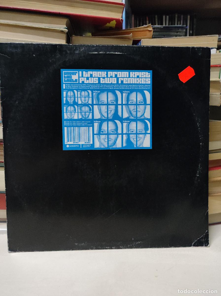 Discos de vinilo: under the table i track plus two remixes - Foto 1