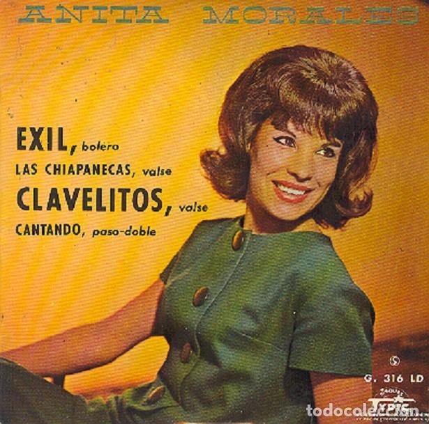Vinyl-Schallplatten: Anita Morales - Exil; Las chiapanecas; Clavelitos; Cantando - TYPIC 316 (Ed. Francesa) - 1968