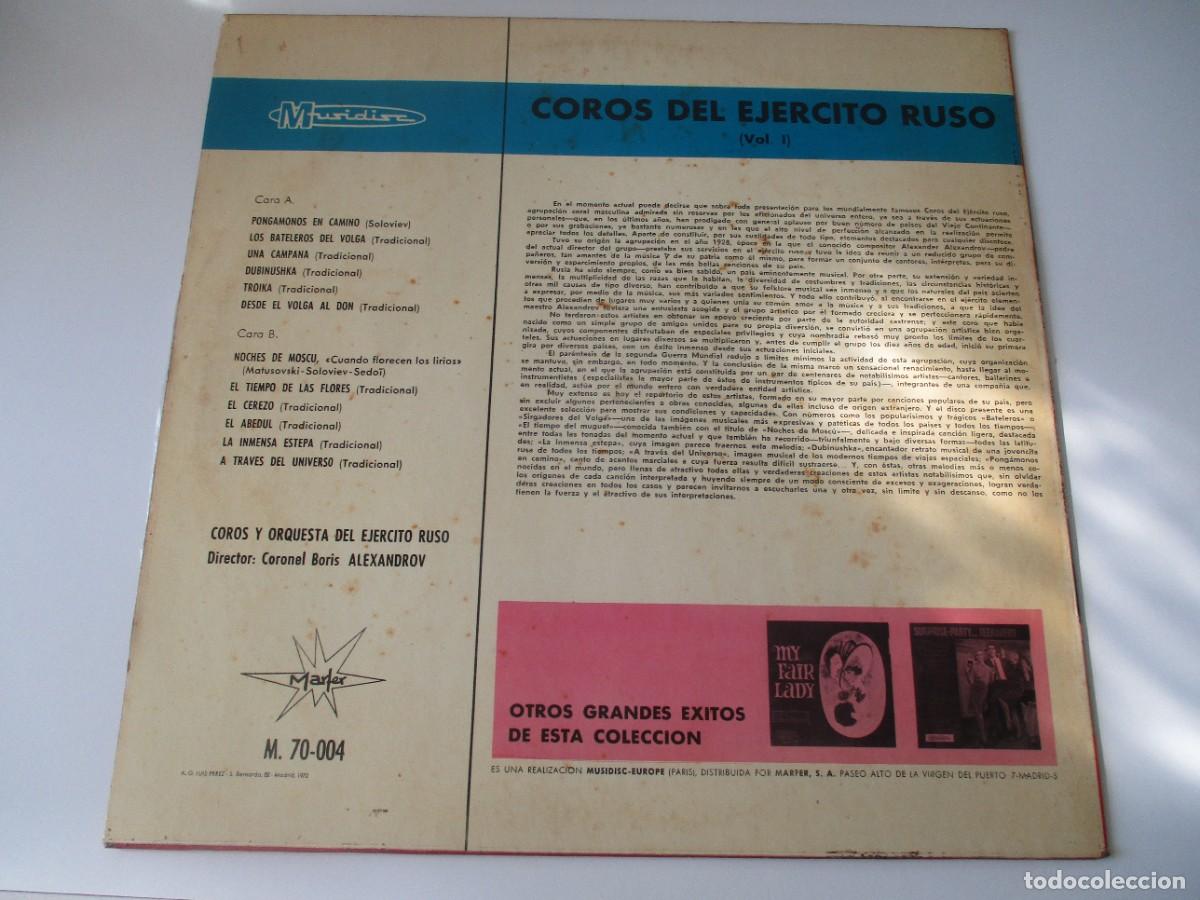 Discos de vinilo: LOS COROS DEL EJERCITO RUSO DI4214 - Foto 2