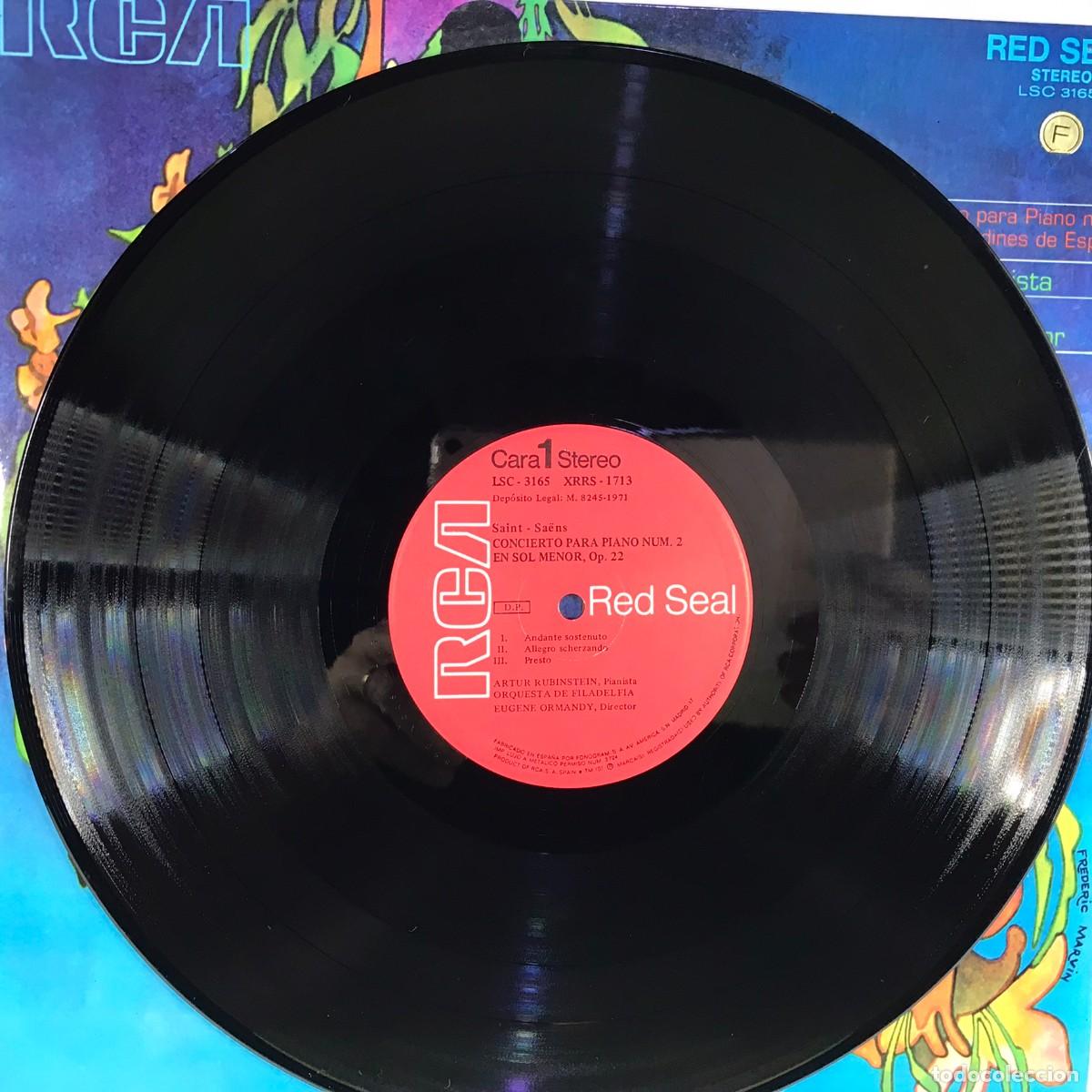 Discos de vinilo: Falla - Saint-Sa&euml;ns - Artur Rubinstein ● Eugene Ormandy ● Vinyl, LP, Compilation SPAIN 1970 - Foto 5