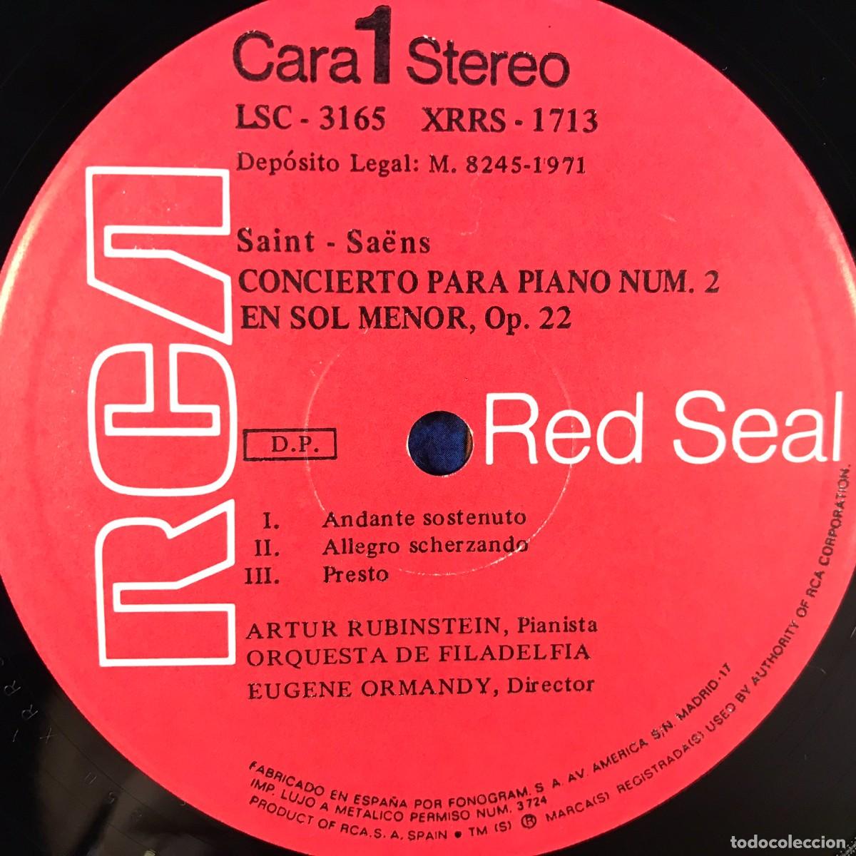 Discos de vinilo: Falla - Saint-Sa&euml;ns - Artur Rubinstein ● Eugene Ormandy ● Vinyl, LP, Compilation SPAIN 1970 - Foto 6