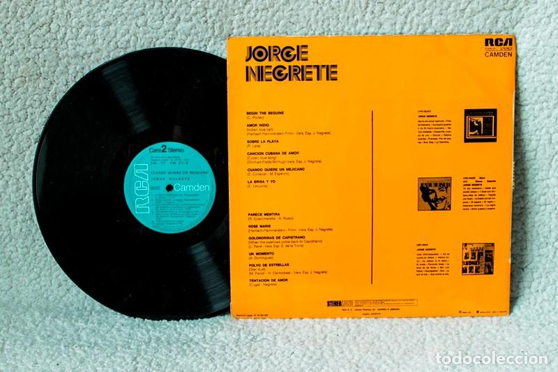 Discos de vinilo: Vinilo Jorge Negrete - Foto 2