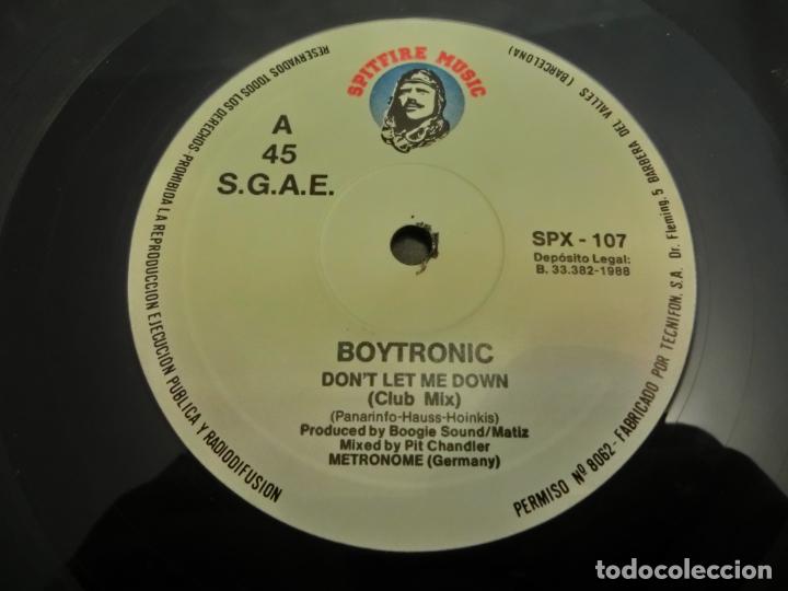 Discos de vinilo: BOYTRONIC - DON&acute;T LET ME DOWN - Foto 3