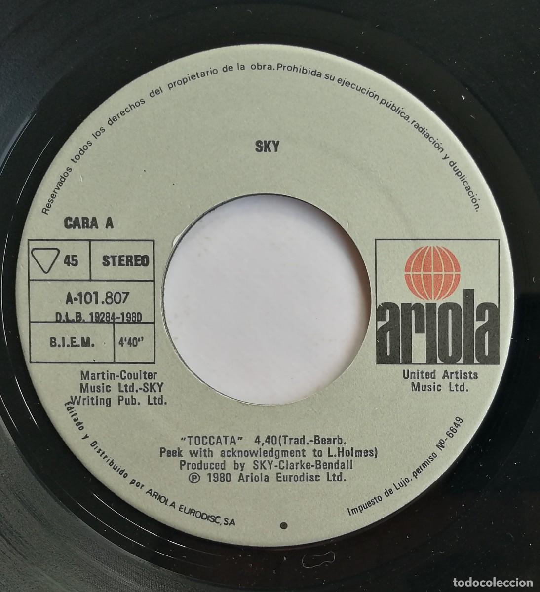 Discos de vinilo: Sky, Toccata, Ariola A-101807, A-101.807 - Foto 4