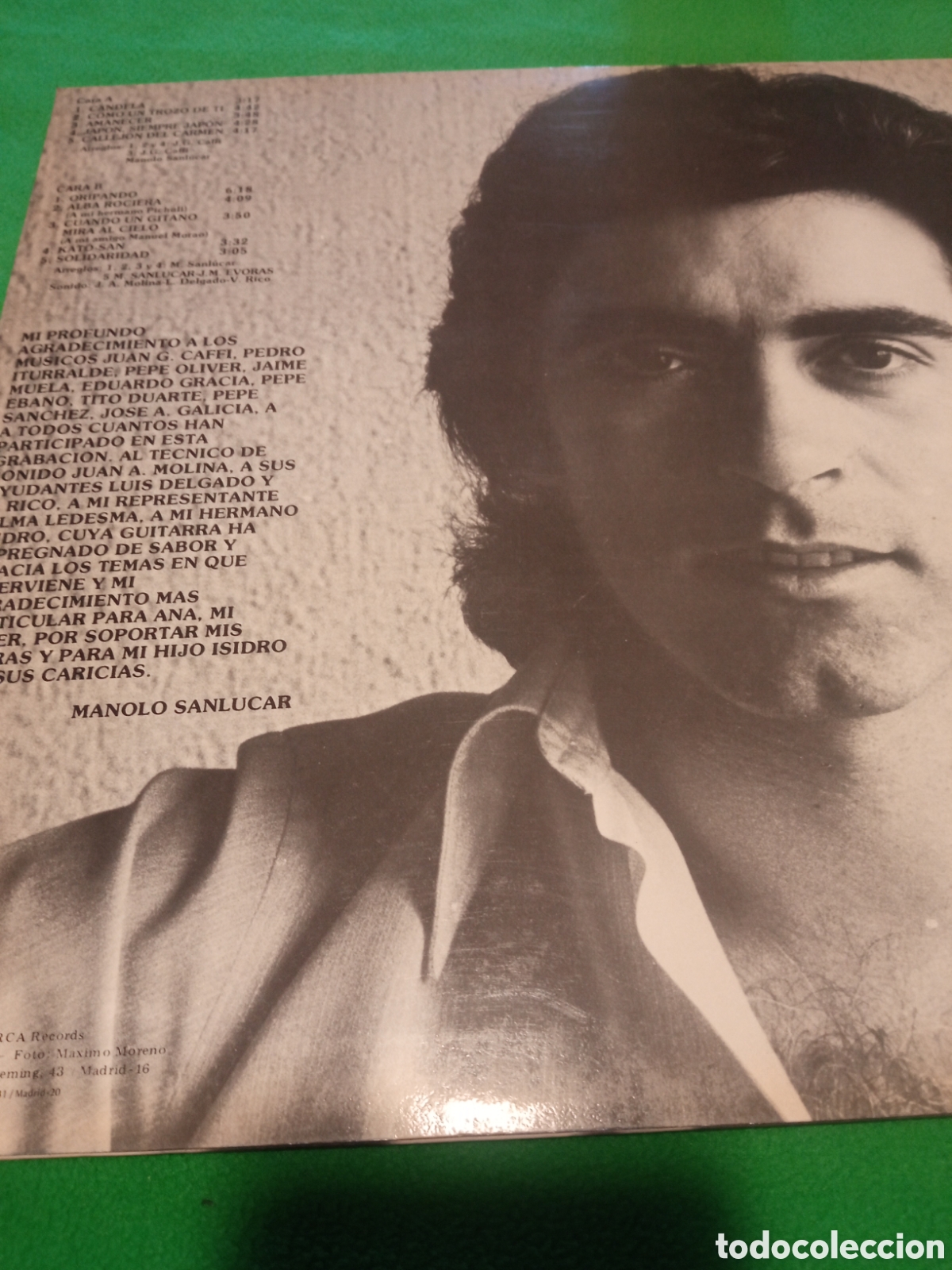 Discos de vinilo: Manolo Sanl&uacute;car - Candela - Foto 2