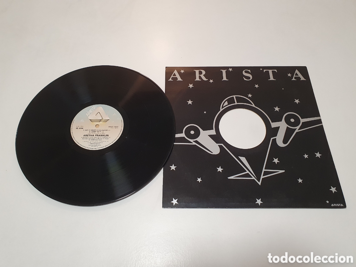 Discos de vinilo: Aretha Franklin Arista Maxi 12&rdquo; - Foto 2