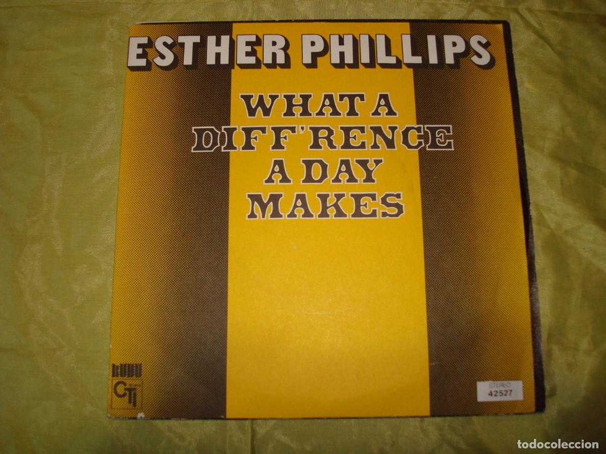 Discos de vinilo: ESTHER PHILLIPS. WHAT A DIFF&acute;RENCE A DAY MAKES. EDC. FRANCE. IMPECABLE (#) - Foto 1