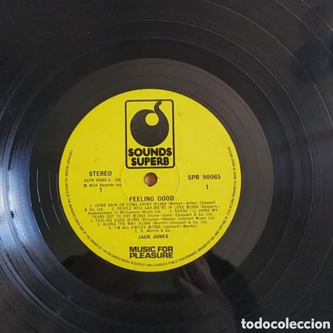 Discos de vinilo: Lp Jack Jones. Feeling Good - Foto 3