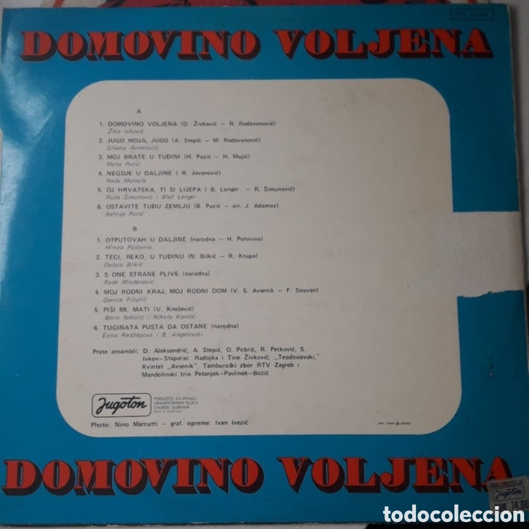 Discos de vinilo: Lp Domovino Voljena - Foto 2