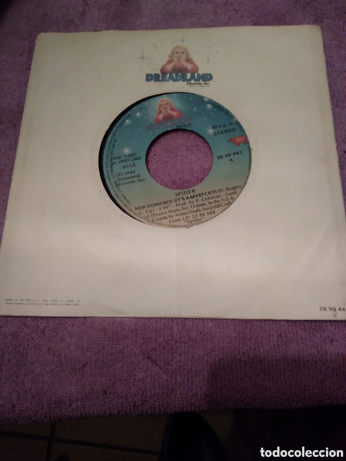 Discos de vinilo: SPIDER-NEW ROMANCE-SINGLE VINILO- - Foto 1