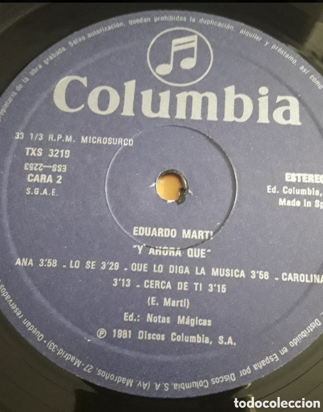 Discos de vinilo: Lp Eduardo Marti. Y ahora que (sin usar) - Foto 5