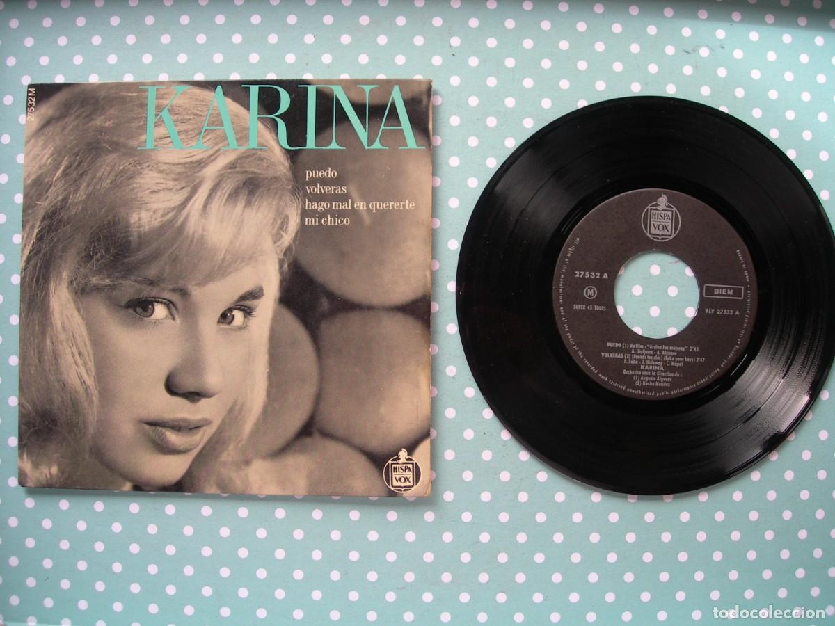Discos de vinilo: KARINA / PUEDO + 3 / EP - Foto 1