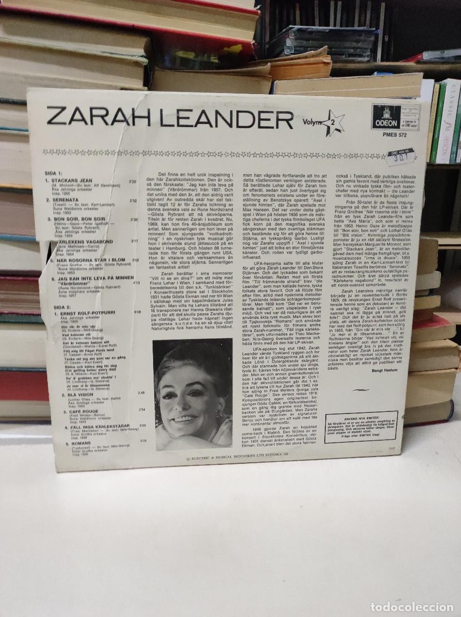 Discos de vinilo: Zarah Leander &ndash; Zarah Leander Volym 2 - Foto 2