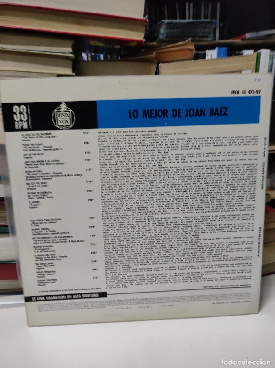 Discos de vinilo: Joan Baez &ndash; Lo Mejor De Joan Baez - Foto 2