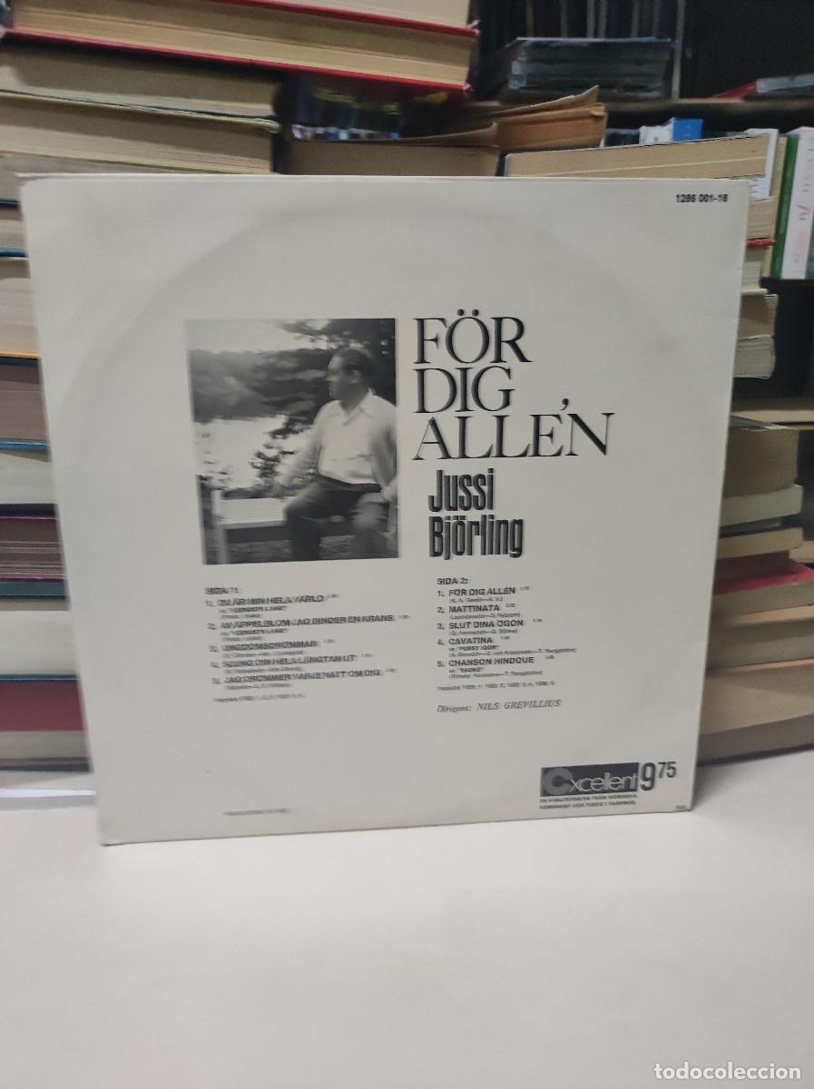 Discos de vinilo: Jussi Bj&ouml;rling &ndash; F&ouml;r dig All&eacute;n - Foto 2
