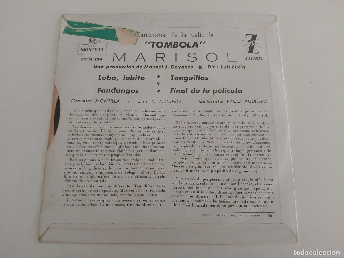 Discos de vinilo: MARISOL-EP LOBO LOBITO +3 - Foto 2