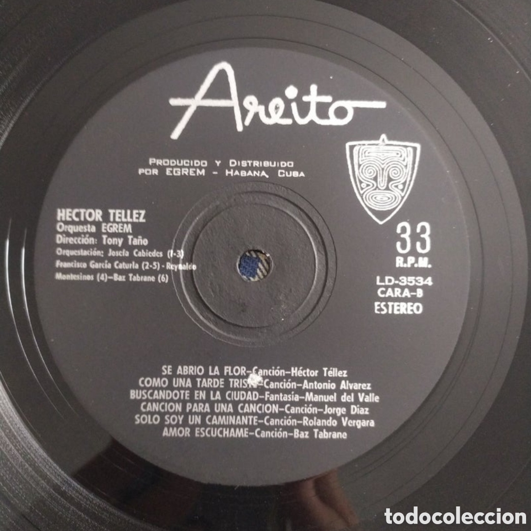 Discos de vinilo: Lp H&eacute;ctor T&eacute;llez - Foto 4