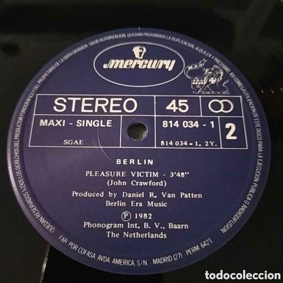 Discos de vinilo: Maxi single Berlin.&nbsp;The Metro - Foto 5