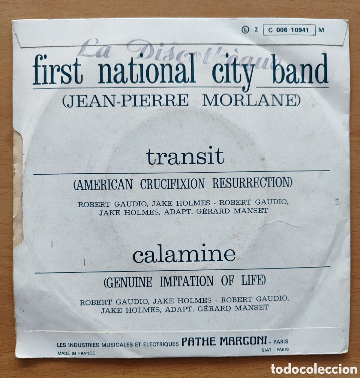 Discos de vinilo: FIRST NATIONAL CITY BAND - TRANSIT - Foto 3