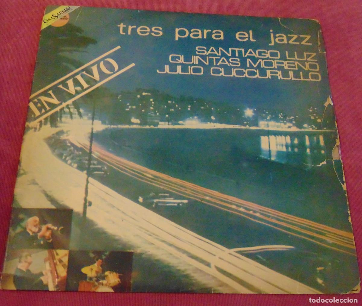 Discos de vinilo: Tres Para El Jazz &ndash; En Vivo - LP 1971 LATIN JAZZ