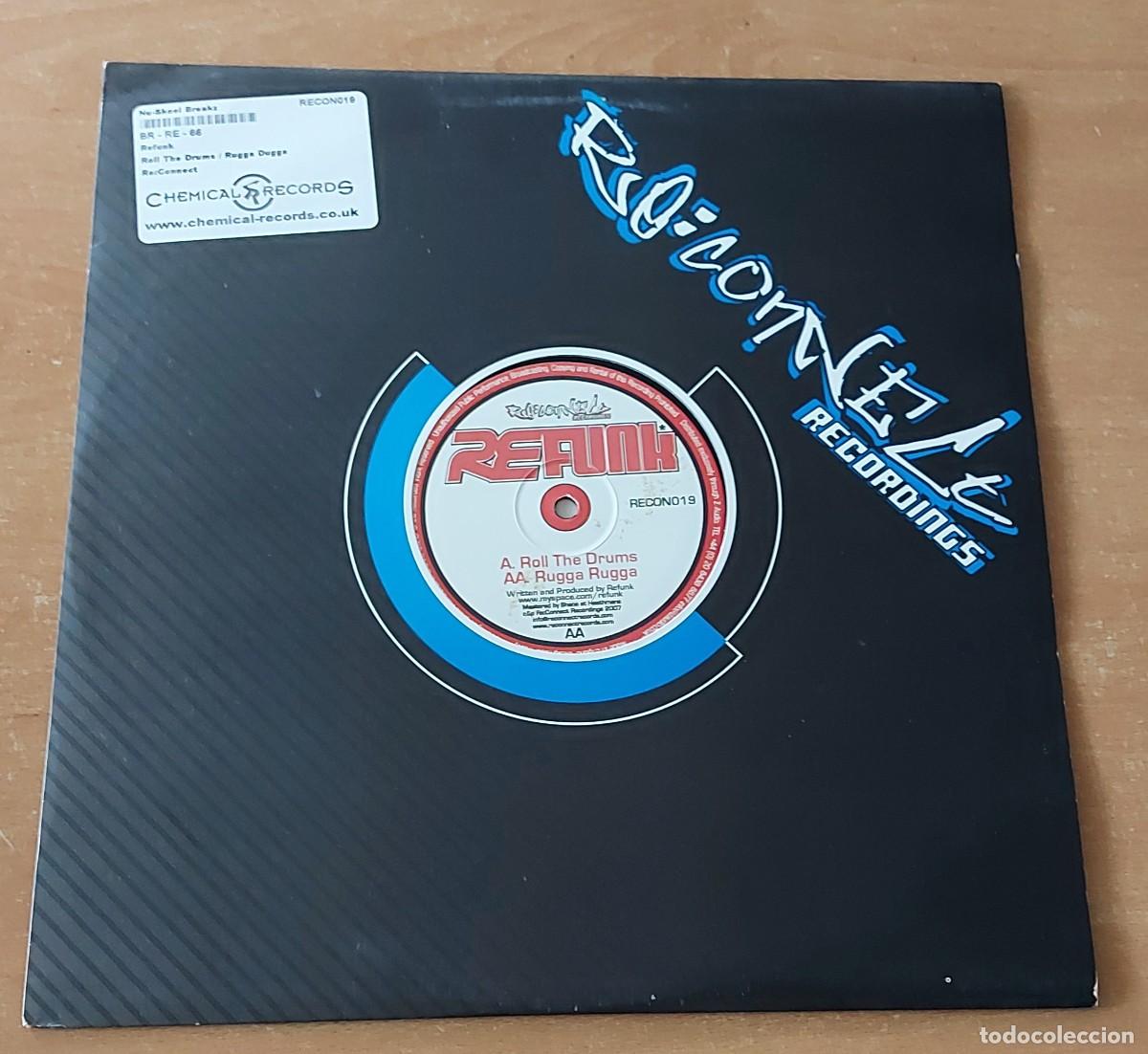 Discos de vinilo: LP MAXI VINILO REFUNK ROLL THE DRUMS A&Ntilde;O 2007 UK - Foto 1