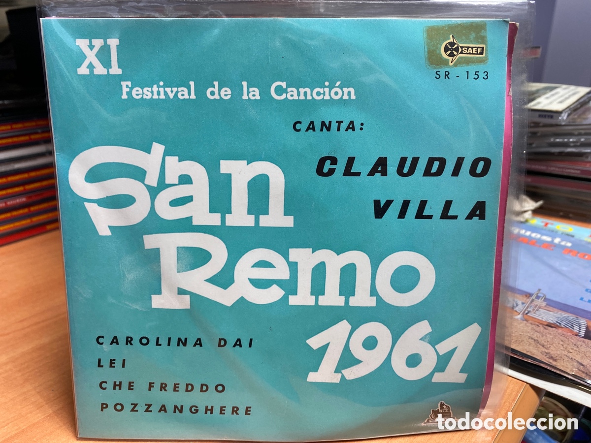 Discos de vinilo: Claudio Villa - San Remo 1961 (7&rdquo;, EP) - Foto 1