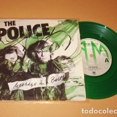 Discos de vinilo: THE POLICE - MESSAGE IN A BOTTLE - SINGLE VERDE - 1979. Lote 368105531