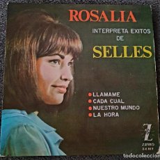 Discos de vinilo: ROSALIA - EP SPAIN 1964 - CHICA YE-YE ESPAÑOLA - LLAMAME (LI MORANTE) // EXITOS MARIO SELLES. Lote 368106686